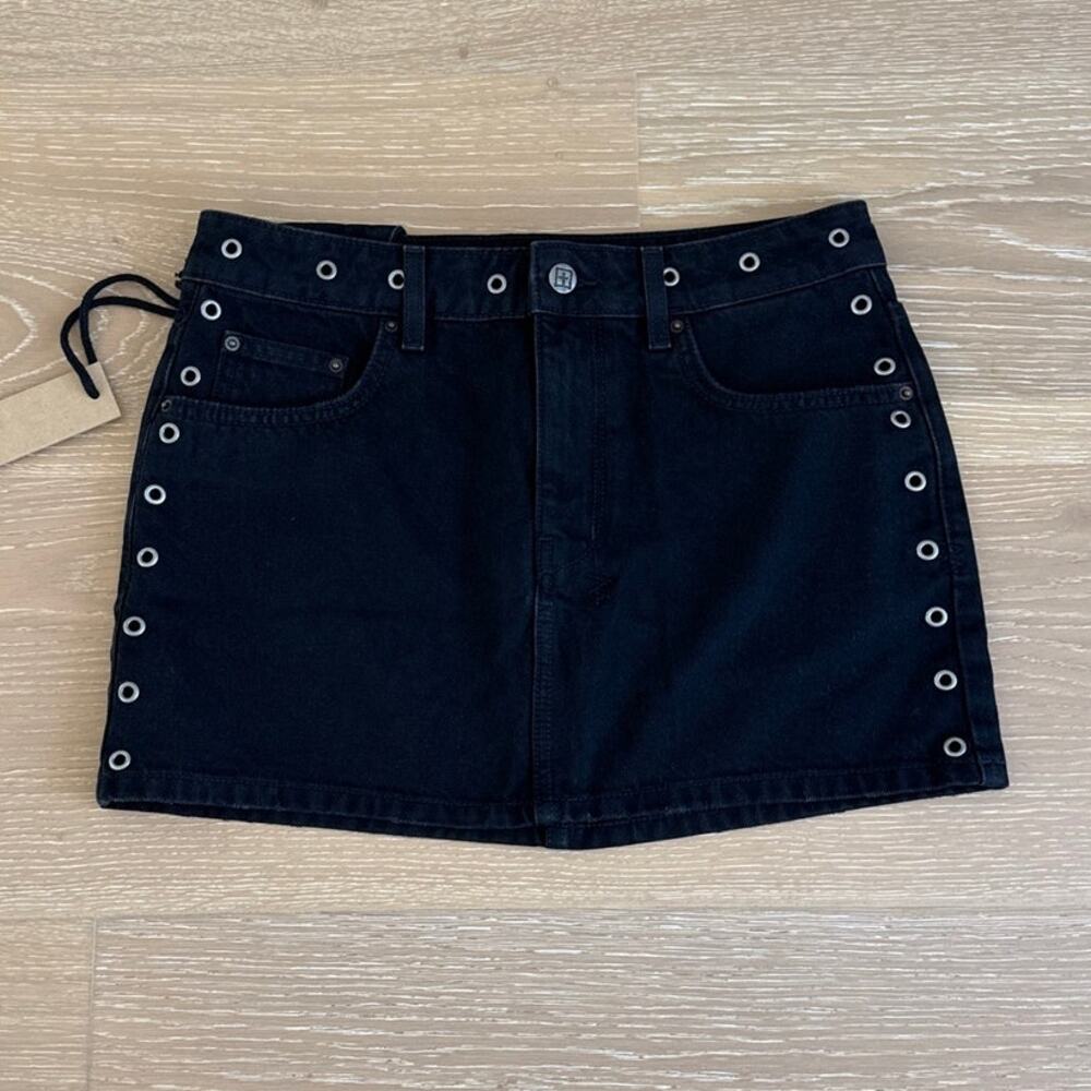 Ksubi Mini Skirt Low Rider Vice Size 26 Black